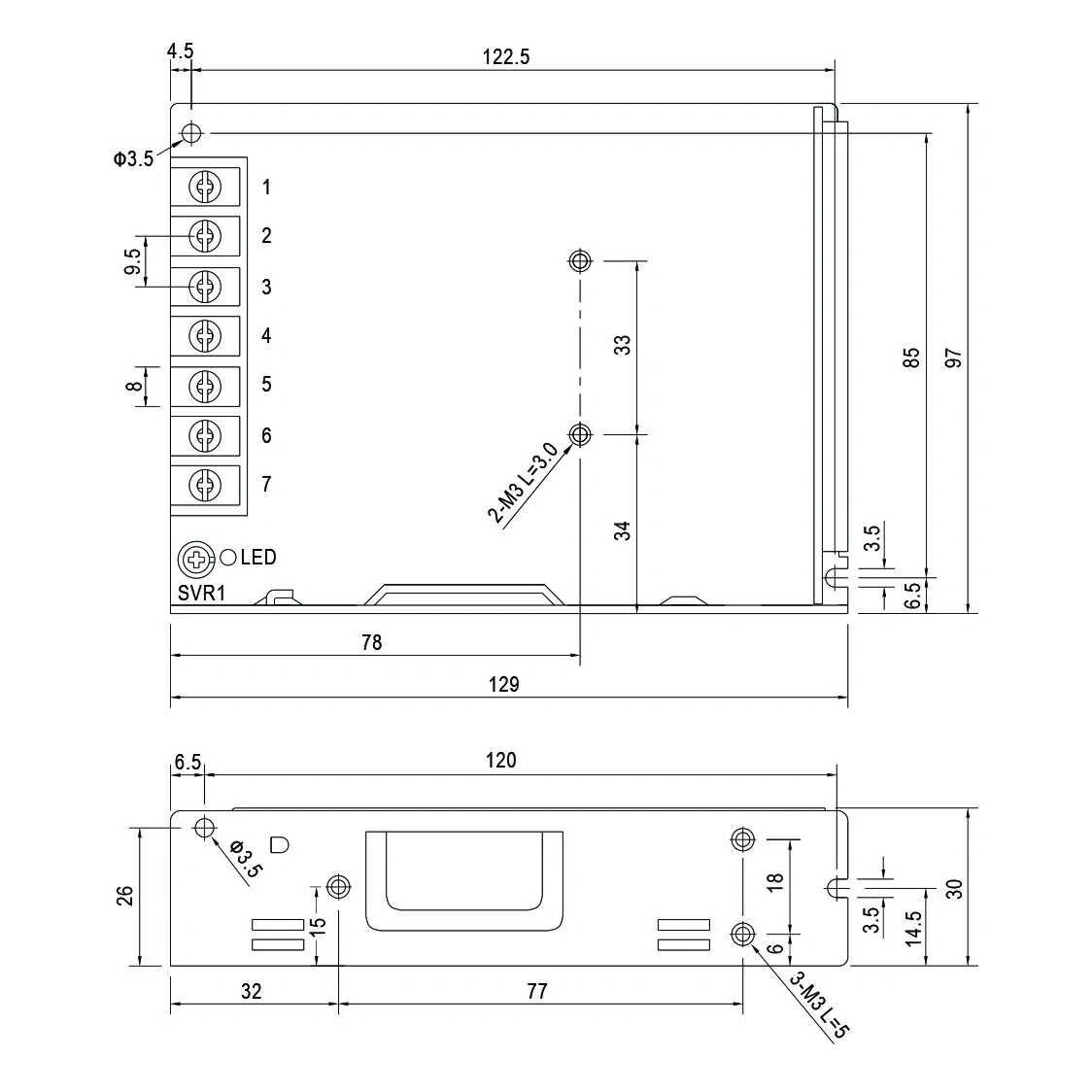 LRS-100-SPEC DIMENSION