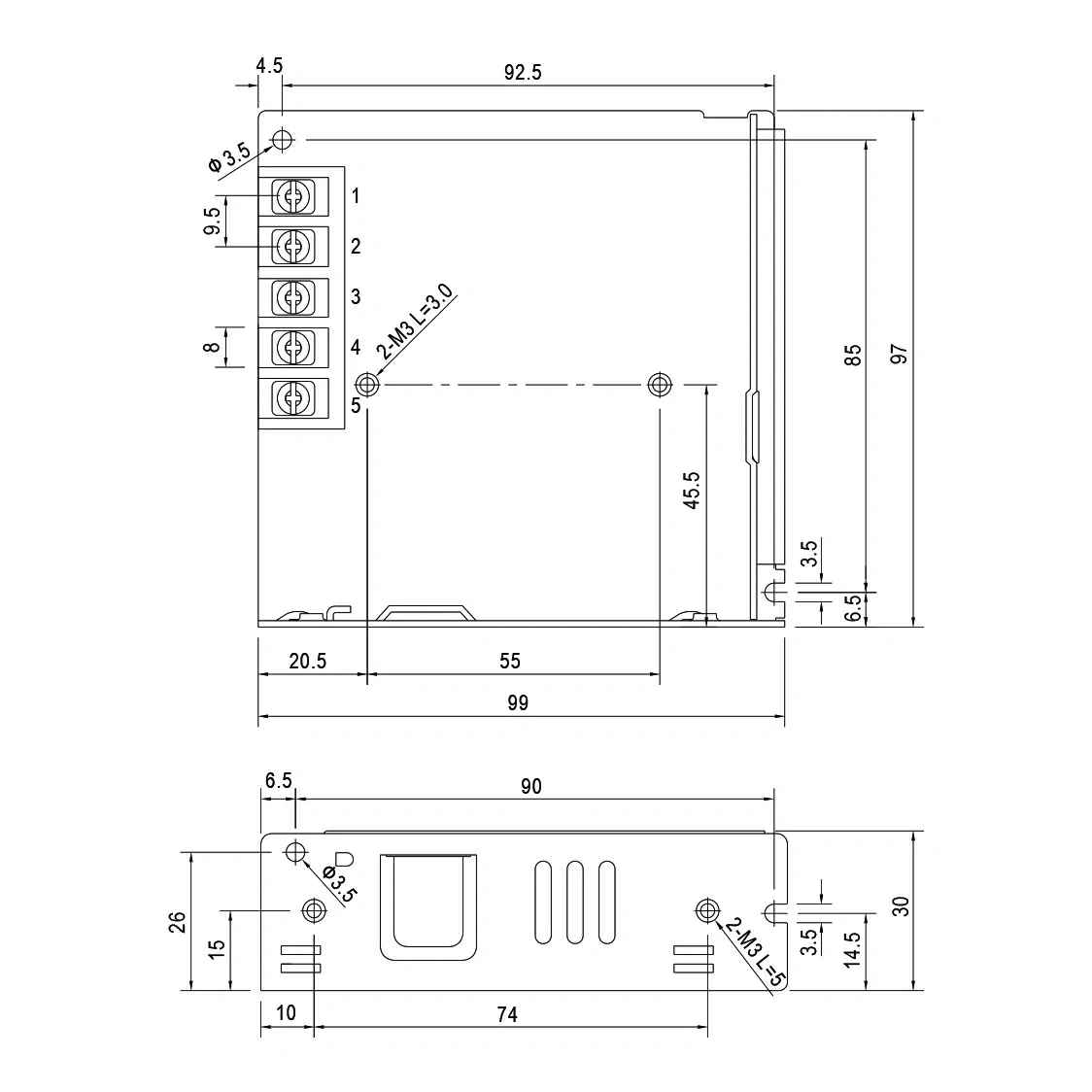 LRS-75-SPEC DIMENSION